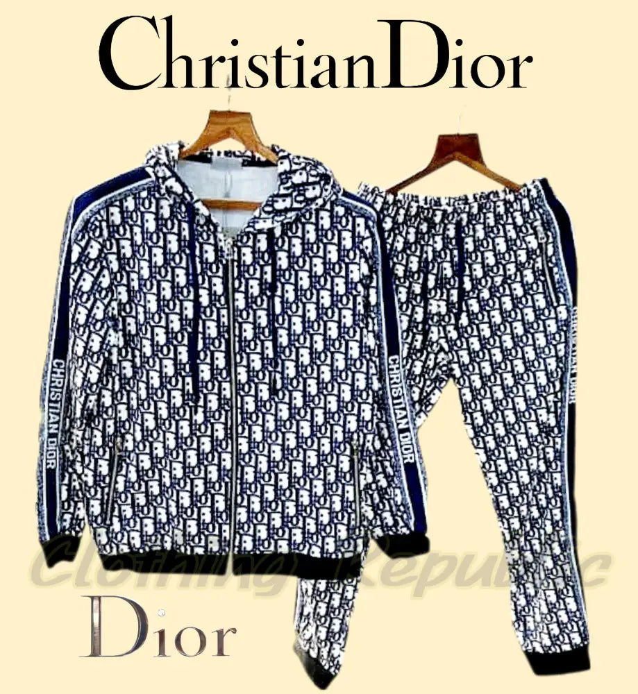CHRISTIAN DIOR Premium Jacquard Woven Design Tracksuit
