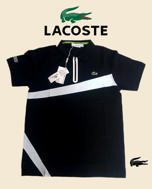 LACOSTE Applique-Logo Pro Zipper Edt Polo Shirt Golfer