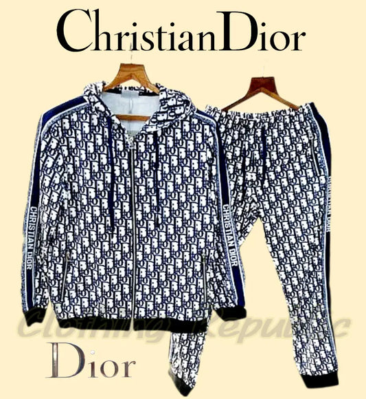 CHRISTIAN DIOR Premium Jacquard Woven Design Tracksuit