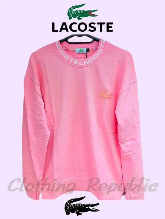 LACOSTE Jacquard Crew Neck Sweatshirt