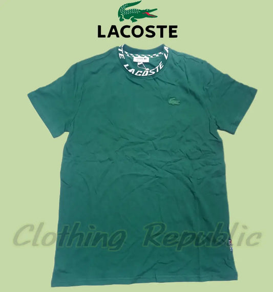 LACOSTE jacquard-logo piqué T-shirt Collar Design