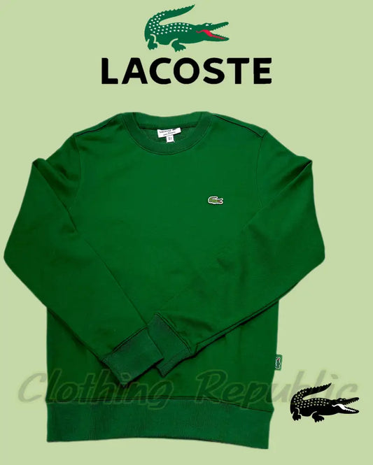 LACOSTE Premium Fleece Crew Neck Sweatshirt