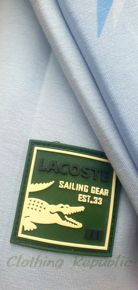 LACOSTE Premium Jacquard Woven Logo Sailing Gear Sweatshirt