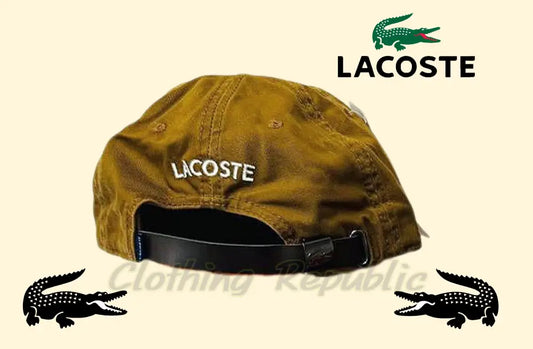 LACOSTE Unisex Adjustable Organic Cotton Twill Cap