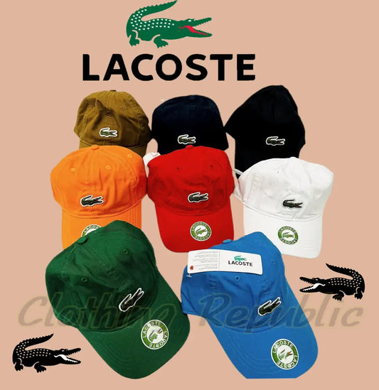 LACOSTE Unisex Adjustable Organic Cotton Twill Cap