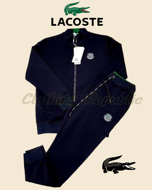 LACOSTE Premium Athletic Cotton Tracksuit Set